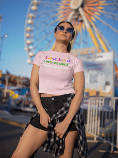 Camiseta Baby Look - Pega no Ganzá