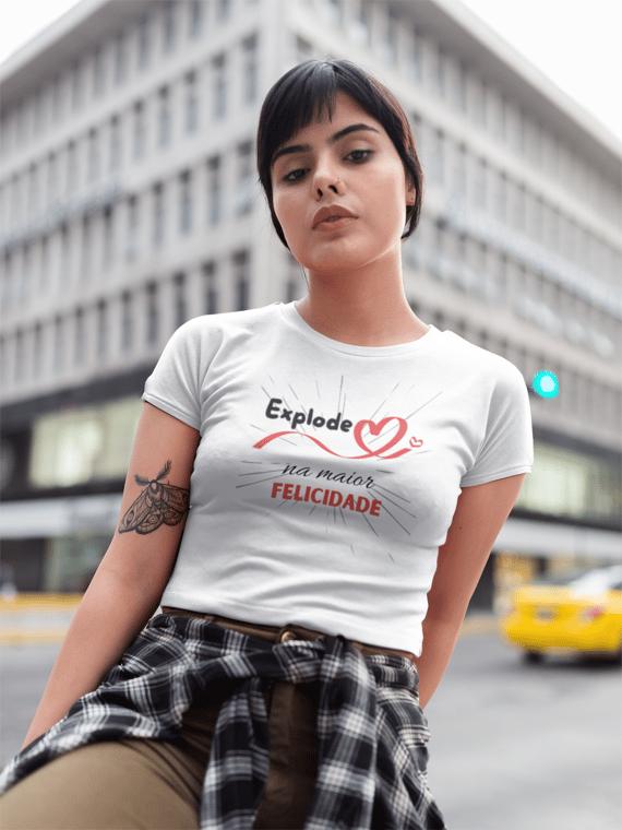 Camiseta Baby Look - Explode
