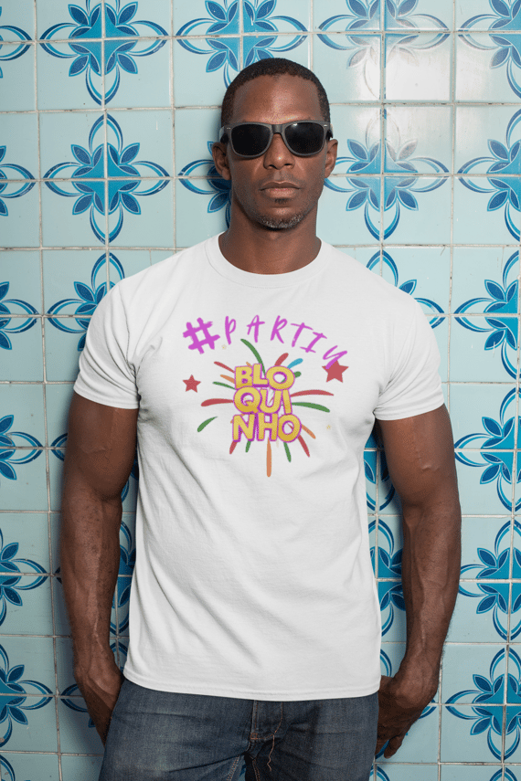Camiseta Masculina - Partiu Bloquinho