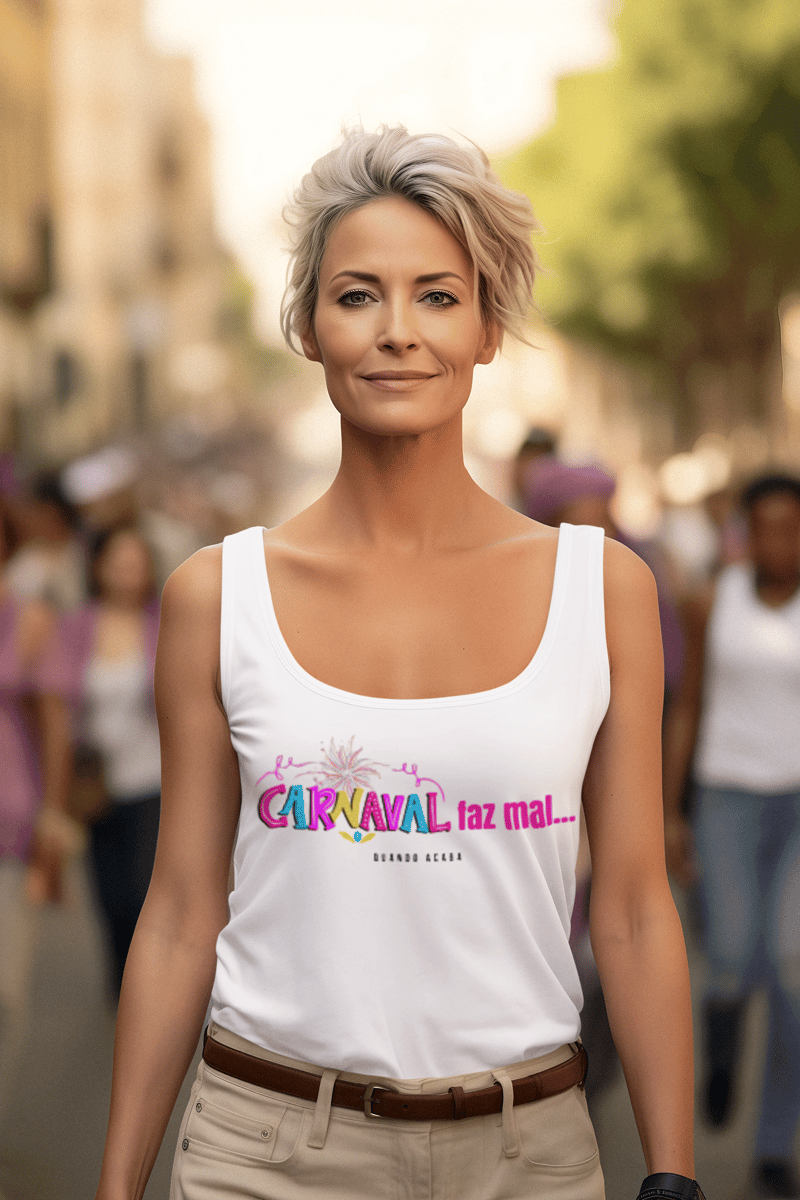 Nome do produto: Regata Feminina Dry Fit - Carnaval 2
