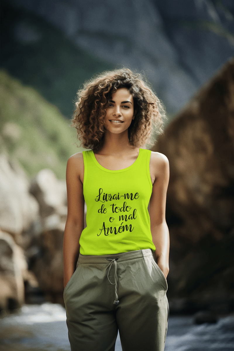 Nome do produto: Regata Livrai de todo o mal