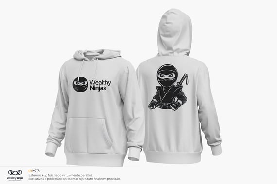 Moletom Canguru Wealthy Ninjas b
