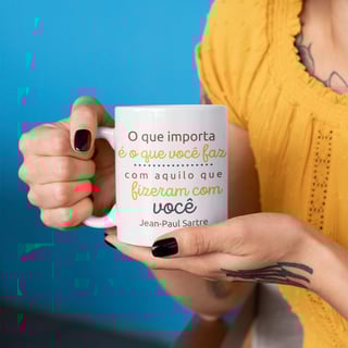 Nome do produto Caneca - Jean-Paul Sartre