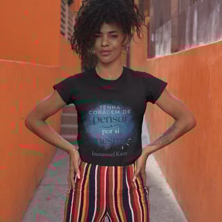 Nome do produto Camiseta Baby Look - Immanuel Kant