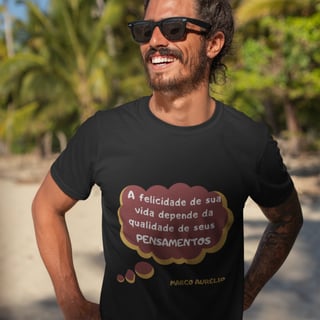 Nome do produto Camiseta Unissex - Marco Aurélio