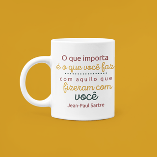 Nome do produto Caneca - Jean-Paul Sartre