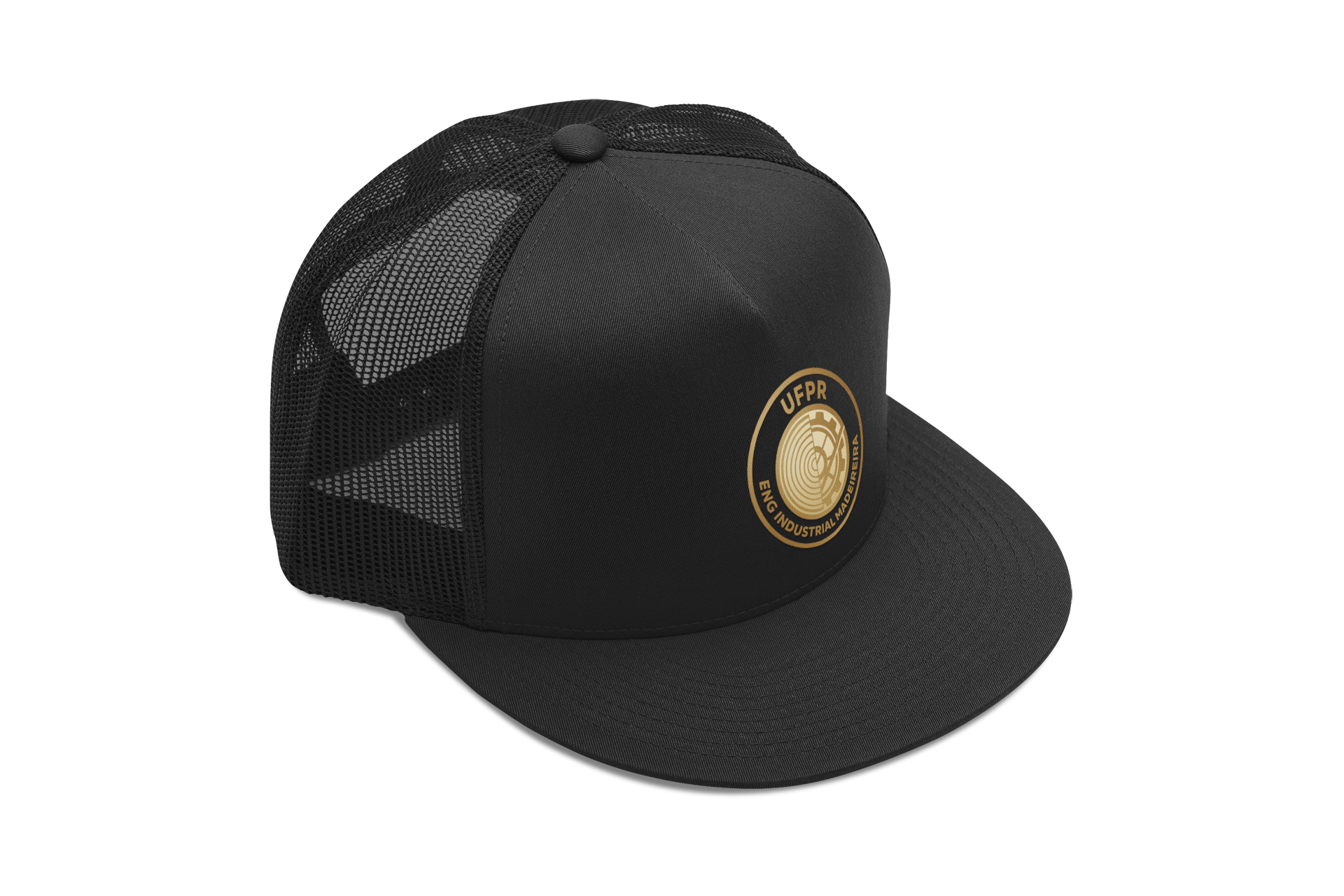 Boné Engenharia Industrial Madeireira UFPR – Design Metálico Premium com Logo Exclusiva