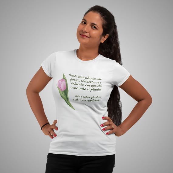 Camiseta feminina Florescer