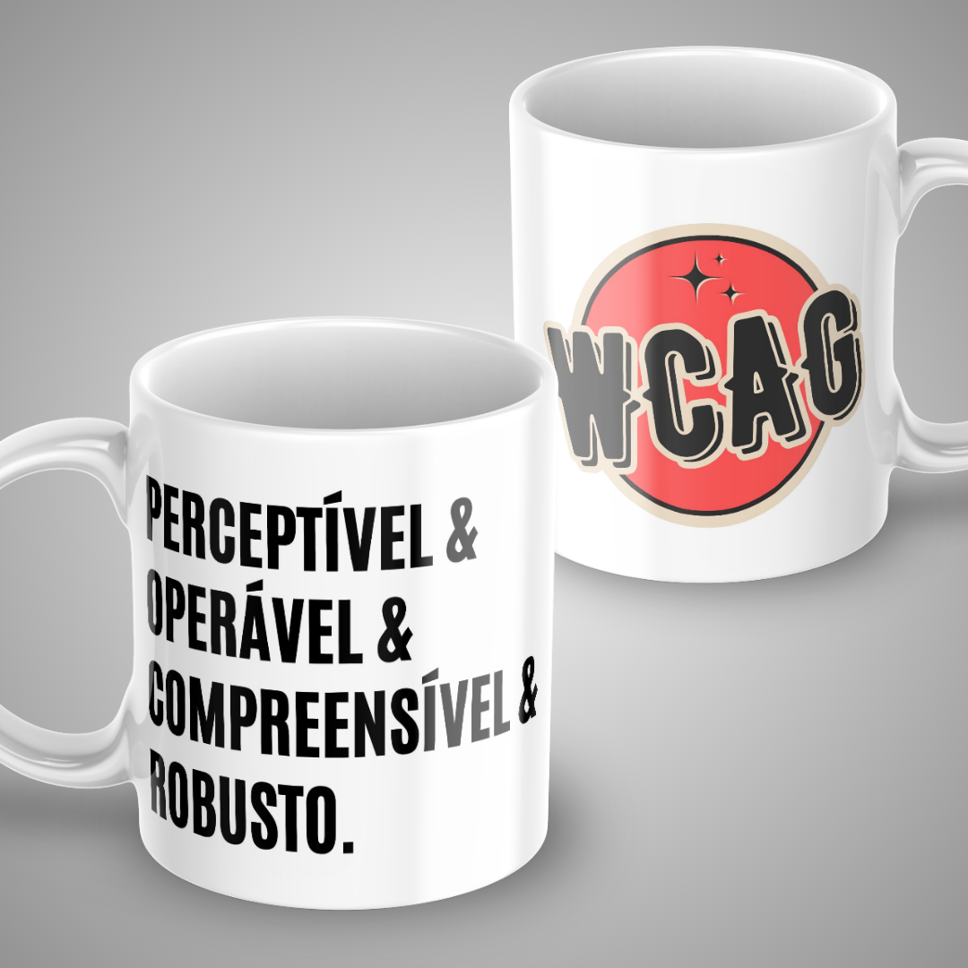 Nome do produto: Caneca WCAG
