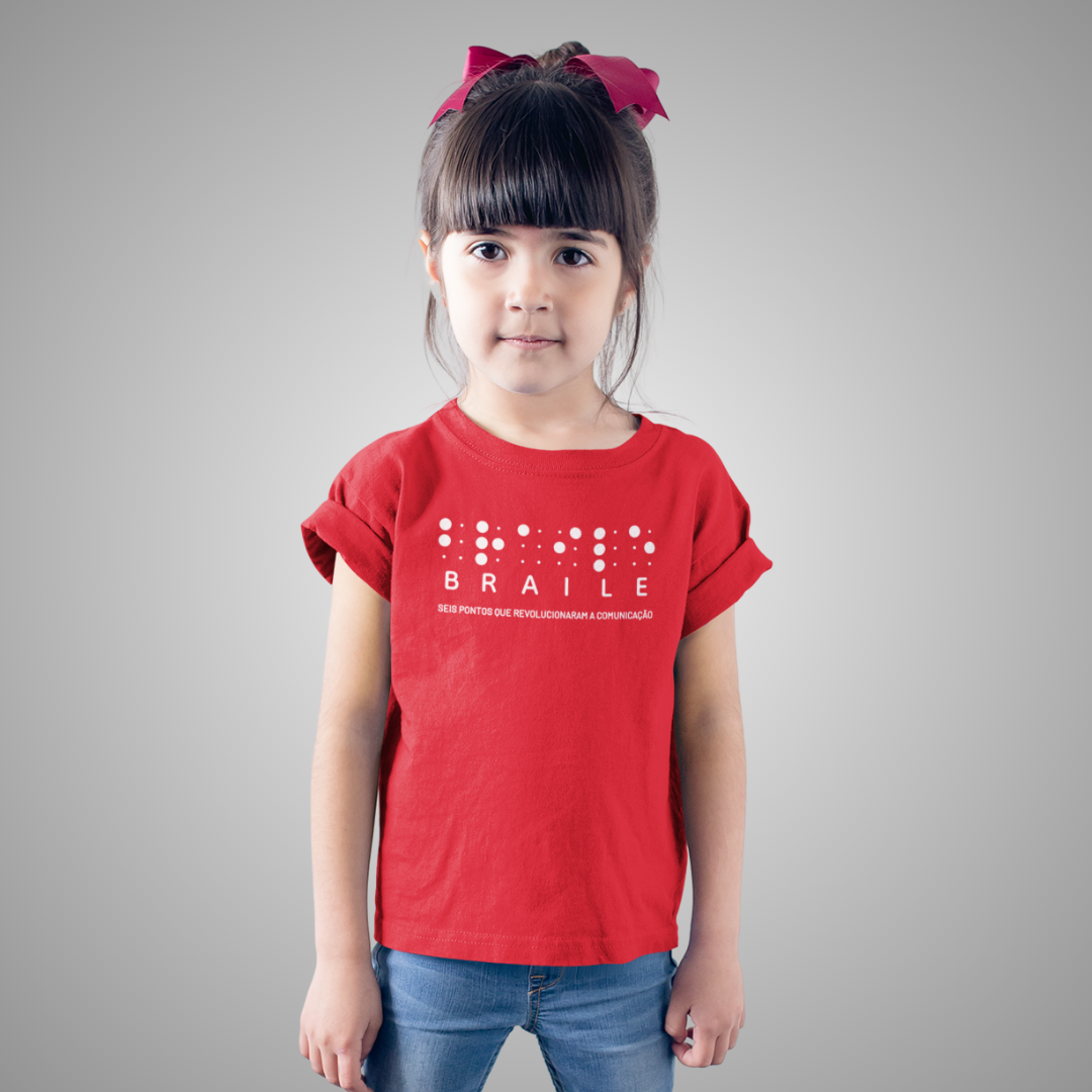 Camiseta infantil Braile