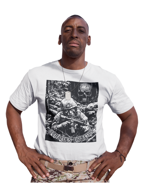 Camiseta PELOPES - A Caveira está caçando