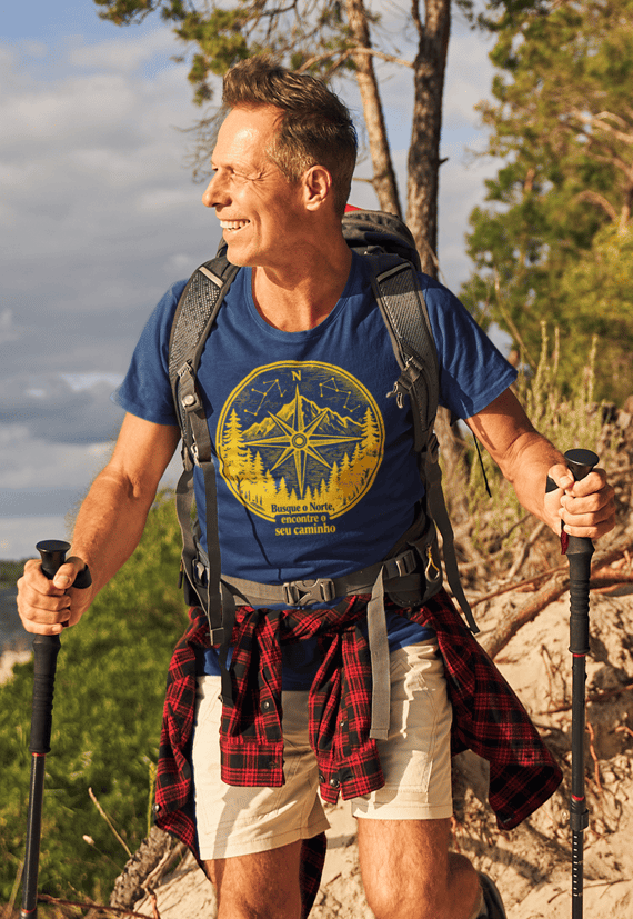 Camiseta Busque o Norte encontre o seu caminho