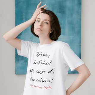 Nome do produto Camiseta Machado de Assis Relaxa Bentinho