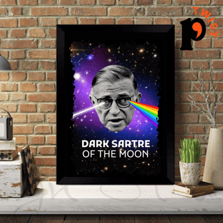 Nome do produto Pôster Sartre Dark Sartre of The Moon