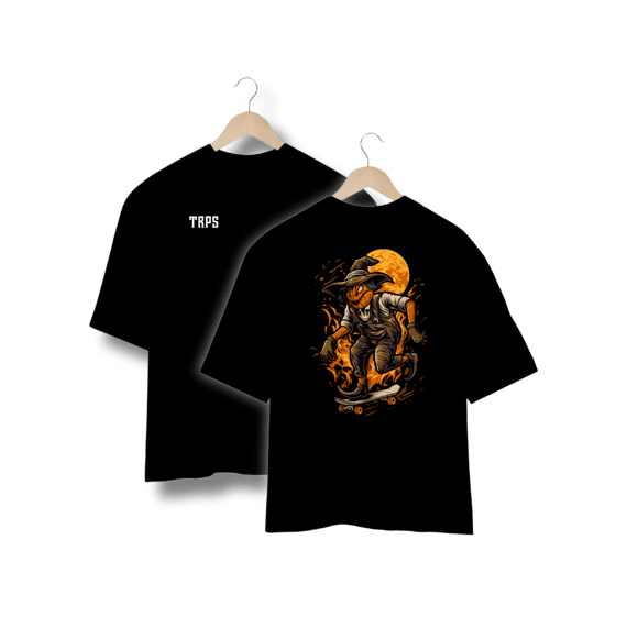 Scarecrow Pumpkin Oversized Back
