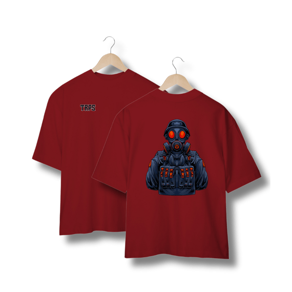 Gas Mask Oversized Back