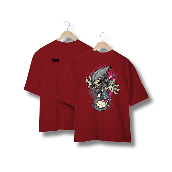Skater Skull Oversized Back