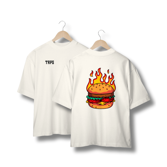Hot Burger Oversized Back