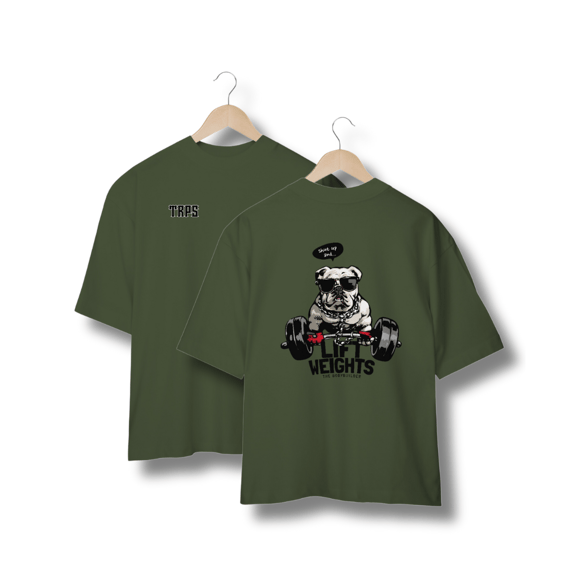 Bodybuilder Dog Oversized Back