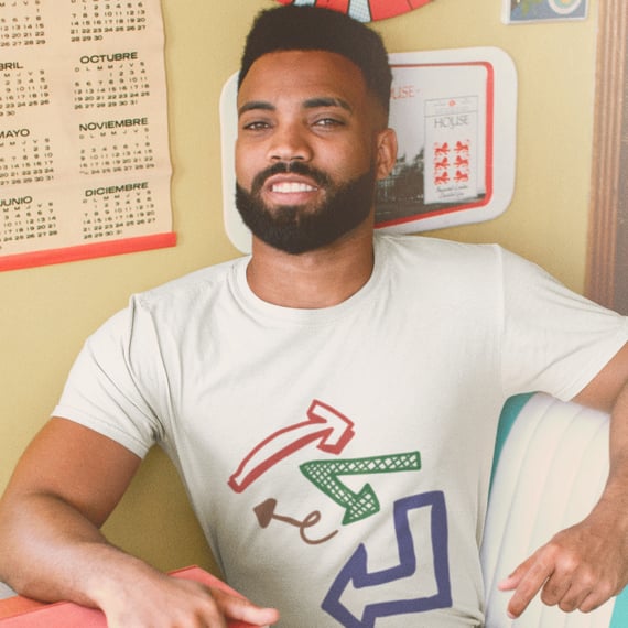 Camisa Nork Rabisco Direções Cruzadas
