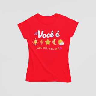 Nome do produto Camiseta Baby Look - Fogo e Paixão