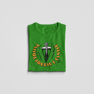 Nome do produto Camiseta - Vamos Sorrir e Cantar