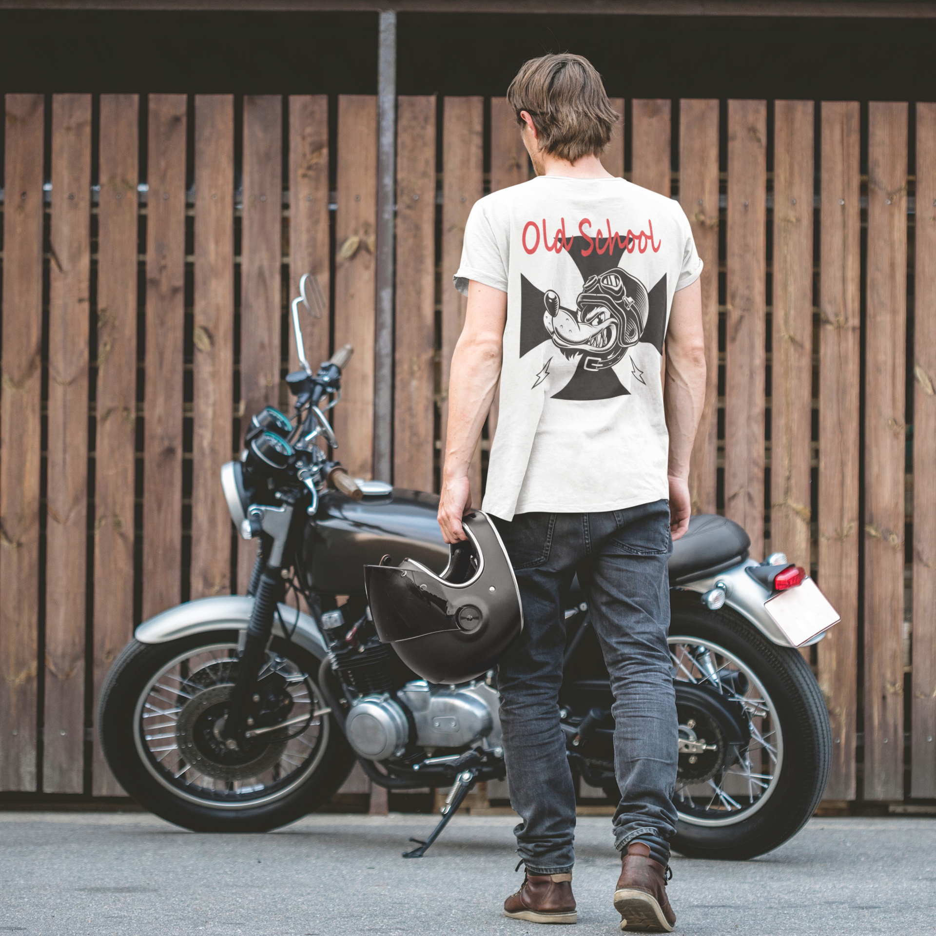 CAMISETA LOBO OLD SCHOOL