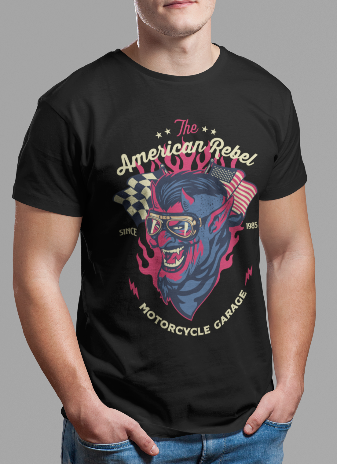 CAMISETA AMERICAN REBEL