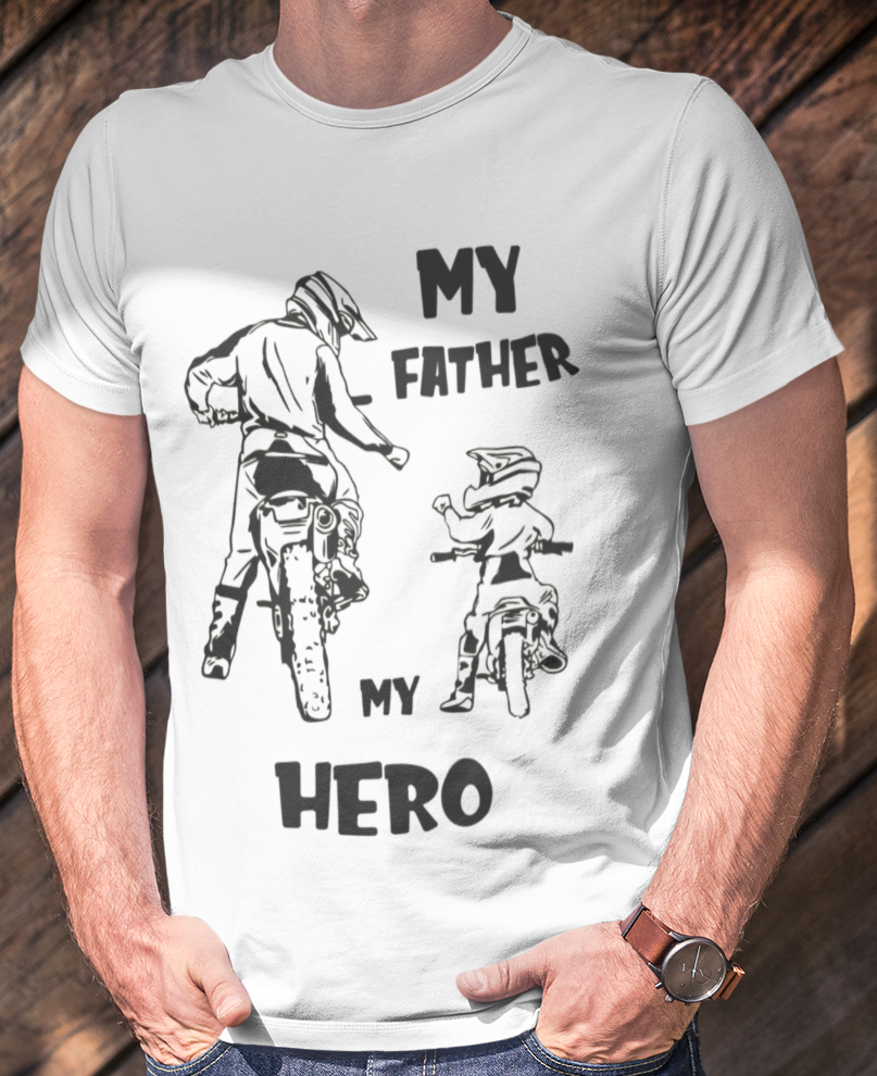 Nome do produto: CAMISETA MEU PAI MEU HERÓI