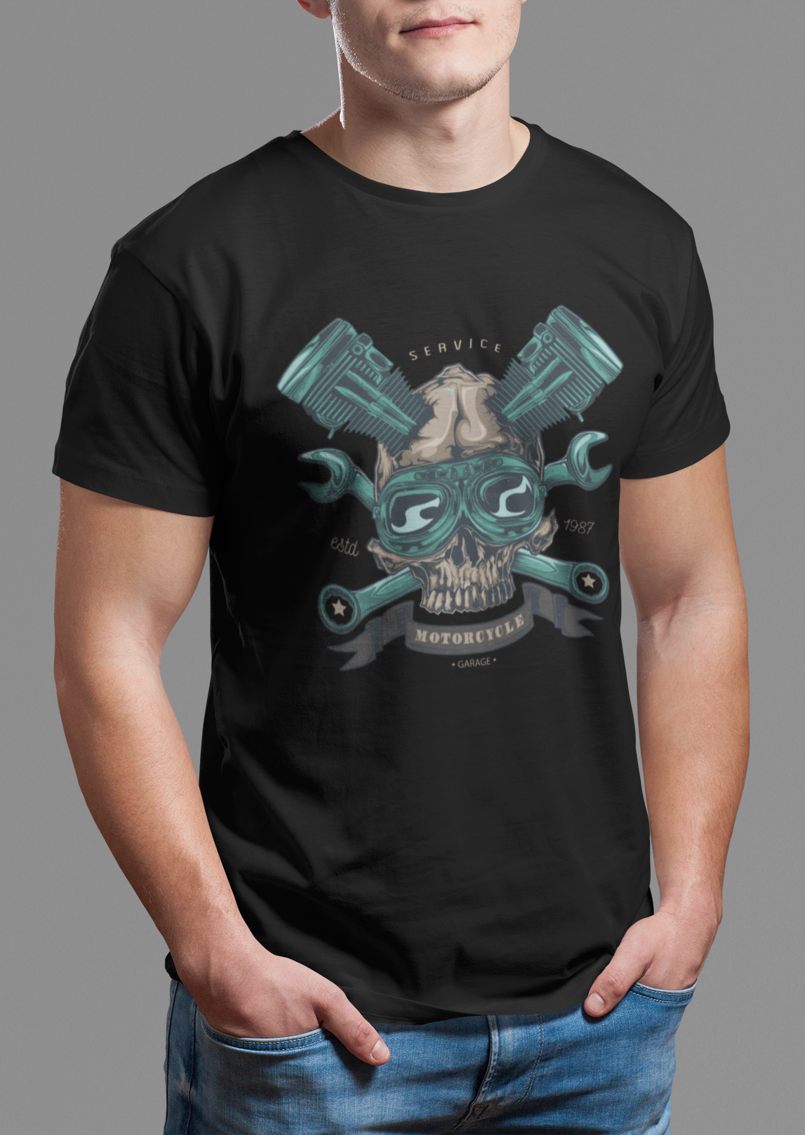 CAMISETA MOTORCYCLE SERVICE
