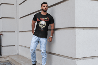 Nome do produto CAMISETA MKF BLACK WING CAVEIRA WHEELS
