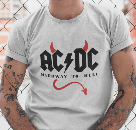 CAMISETA ACDC HIGHWAY TO HELL