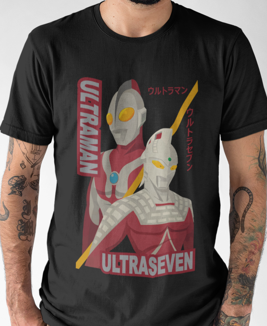 Nome do produto: CAMISETA ULTRAMAN E ULTRASEVEN