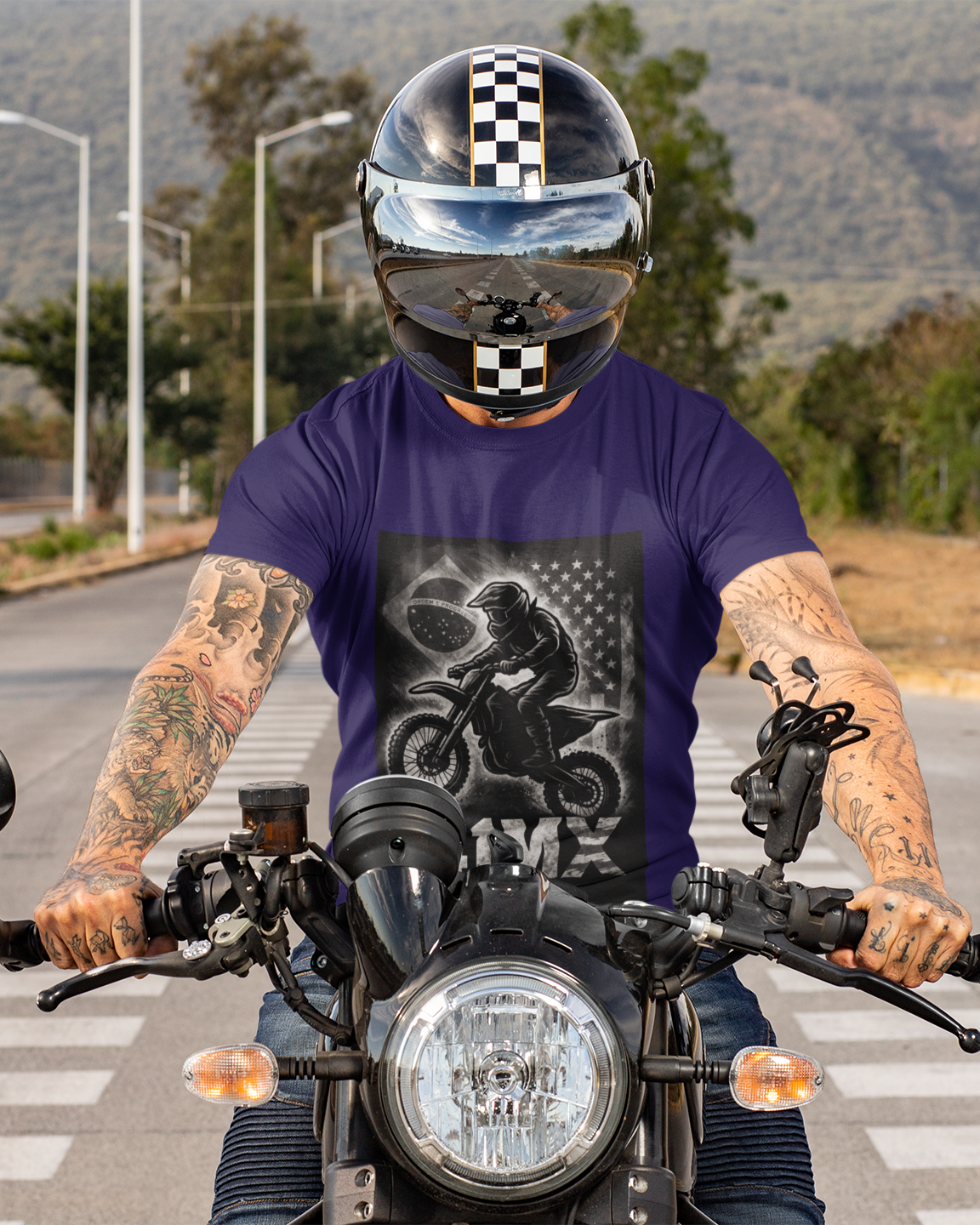 Camiseta Quality 41MX UNISSEX- Estampada  Algodão Premium Estilo Motocross - 00012
