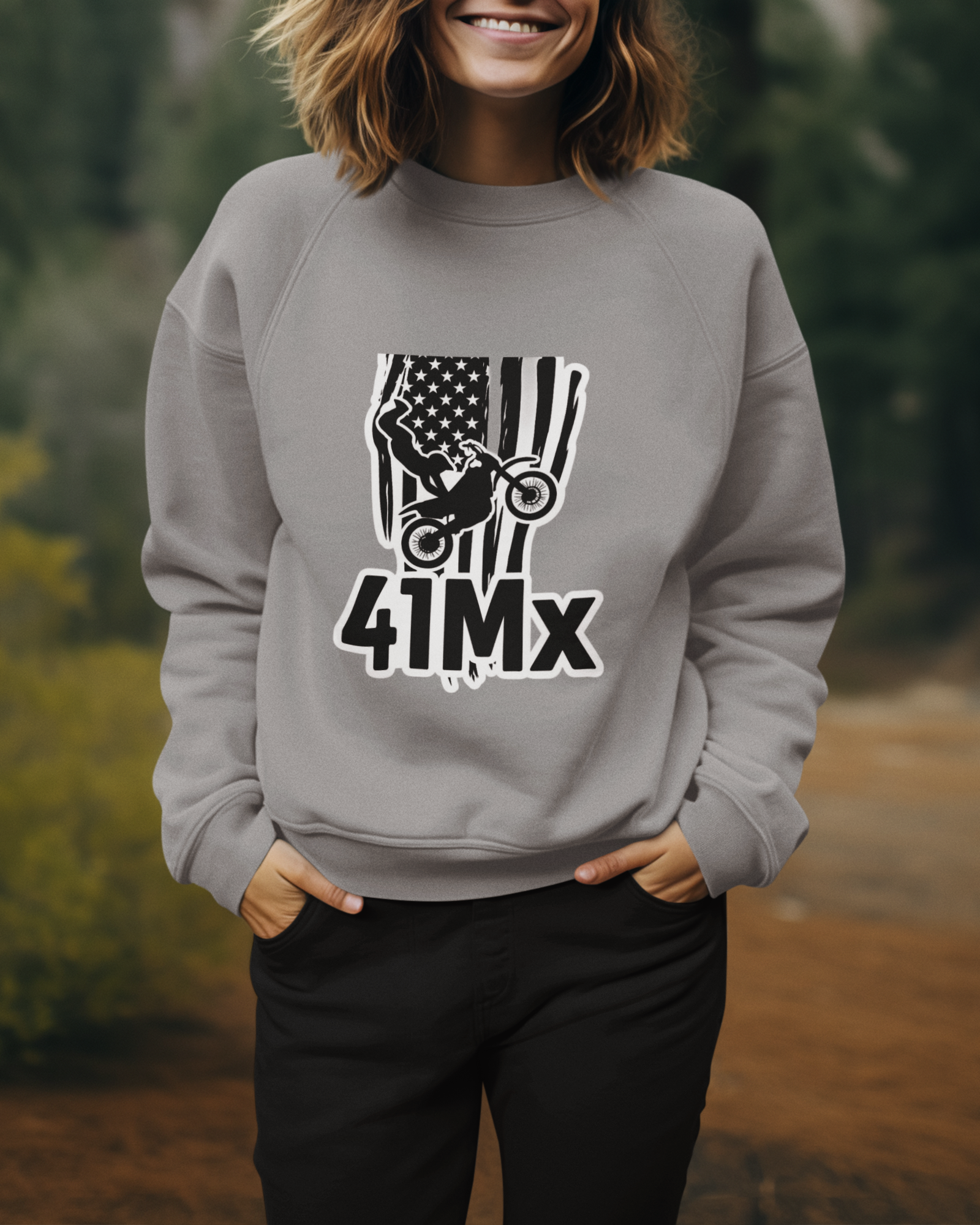 Moleton Prime Fechado 41MX Flanelado Unissex – Várias Cores, Estilo Motocross, Casual e Esportivo - 00171