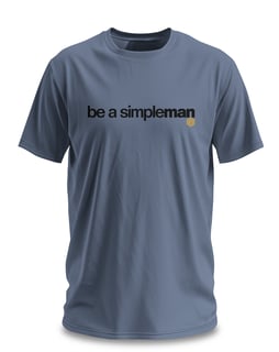 Nome do produtoSeja um homem simples- tecido estonado