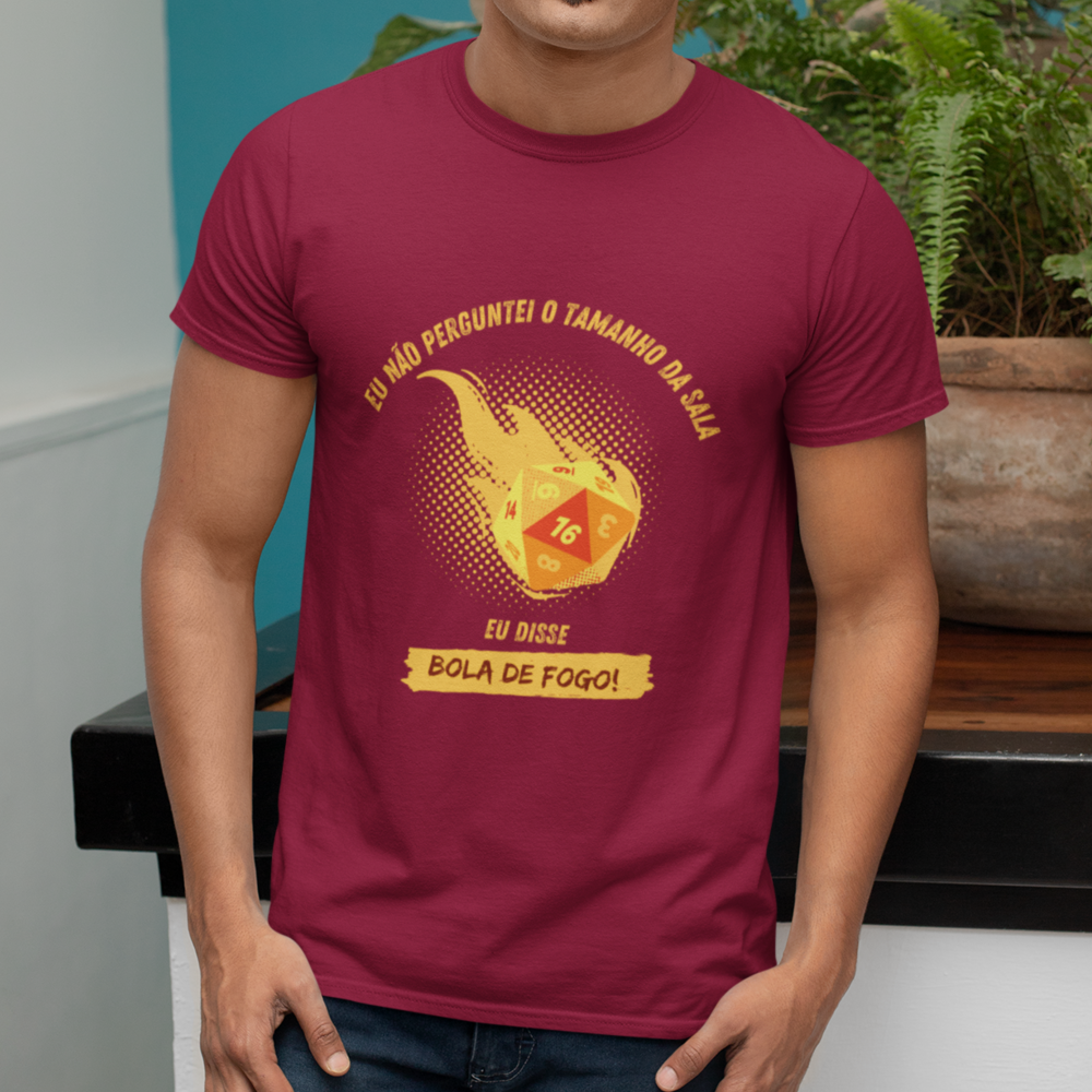 Nome do produto: Bola de Fogo - Camiseta do Feiticeiro Impulsivo