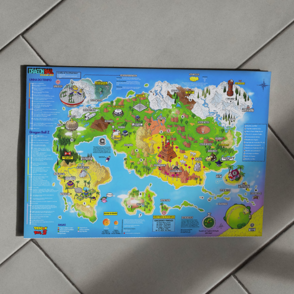 Nome do produto: PÔSTER MAPA MUNDO INTERATIVO [100% EM PORTUGUÊS]