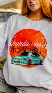 Nome do produtoMoletom unissex Honda Civic EK - Honda Civic 