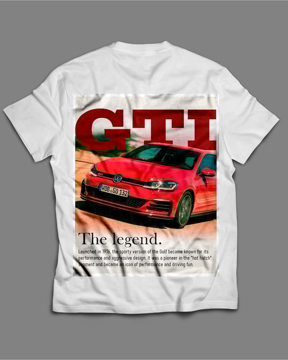 Camiseta Golf GTI Vermelho - The legend