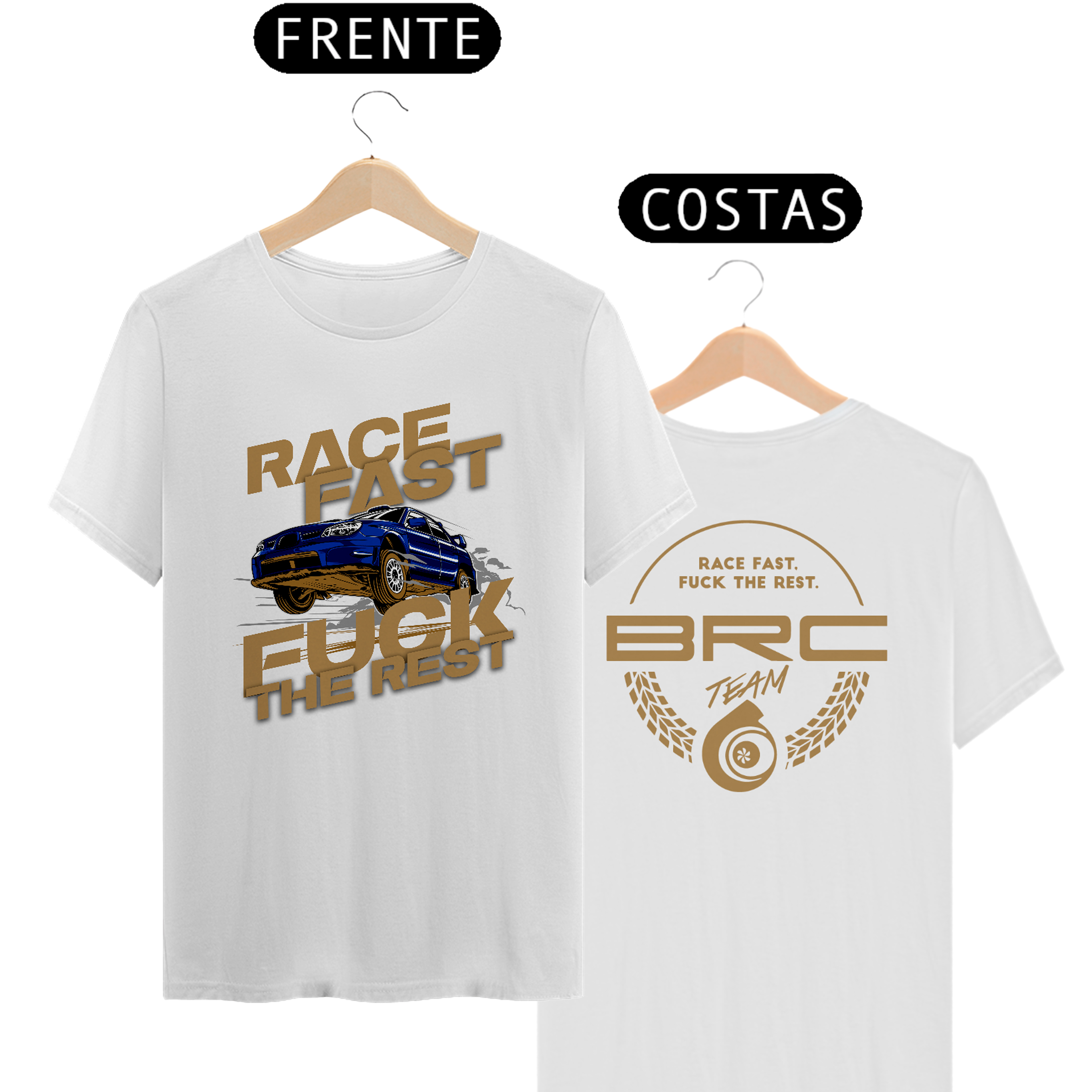 Camiseta Plus Size - Race Fast