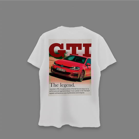 Camiseta Oversized Golf Gti Vermelho