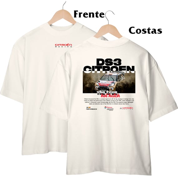 Camiseta Oversized Citroen DS3 - The True Hot hatch