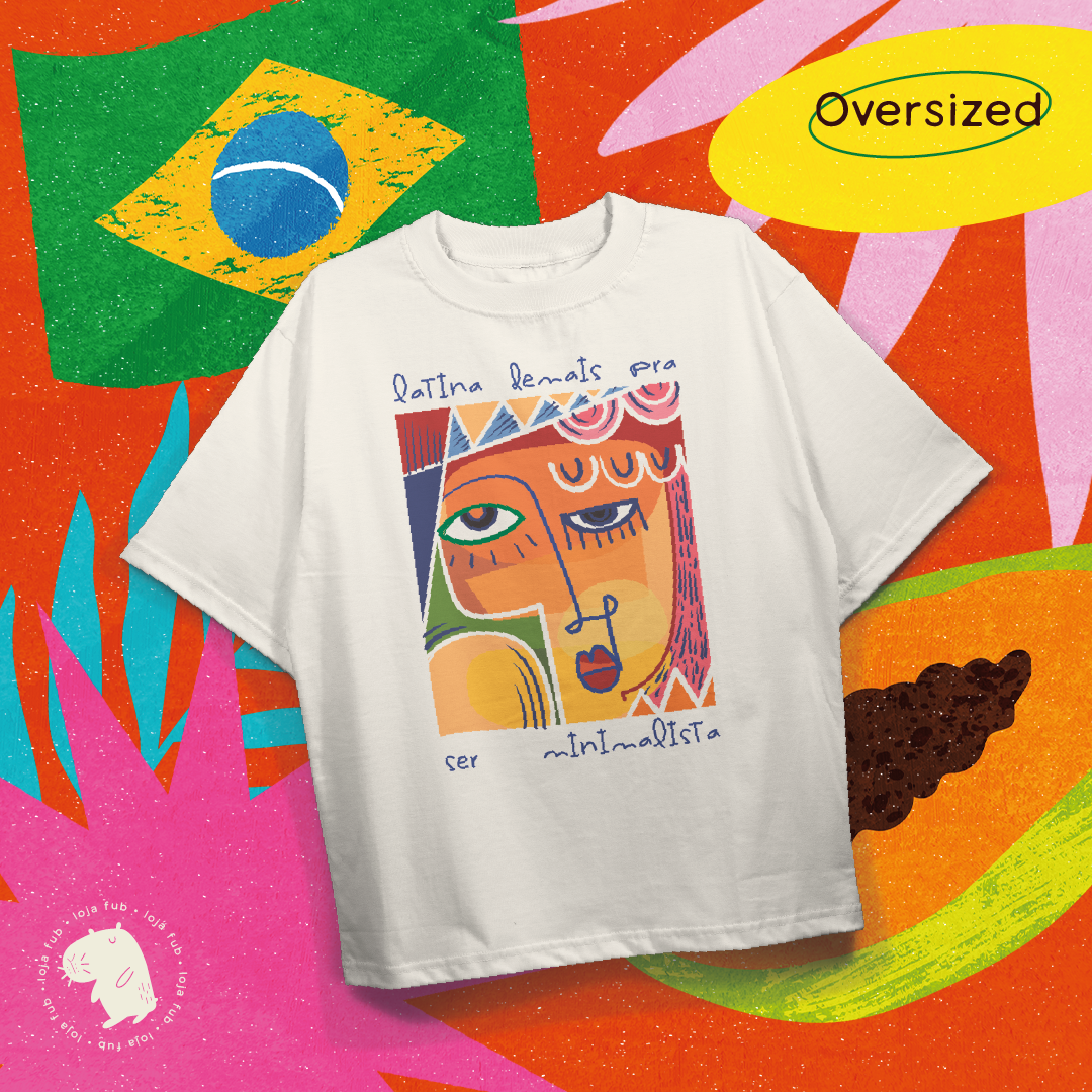 Nome do produto: Camiseta Oversized Maximalista