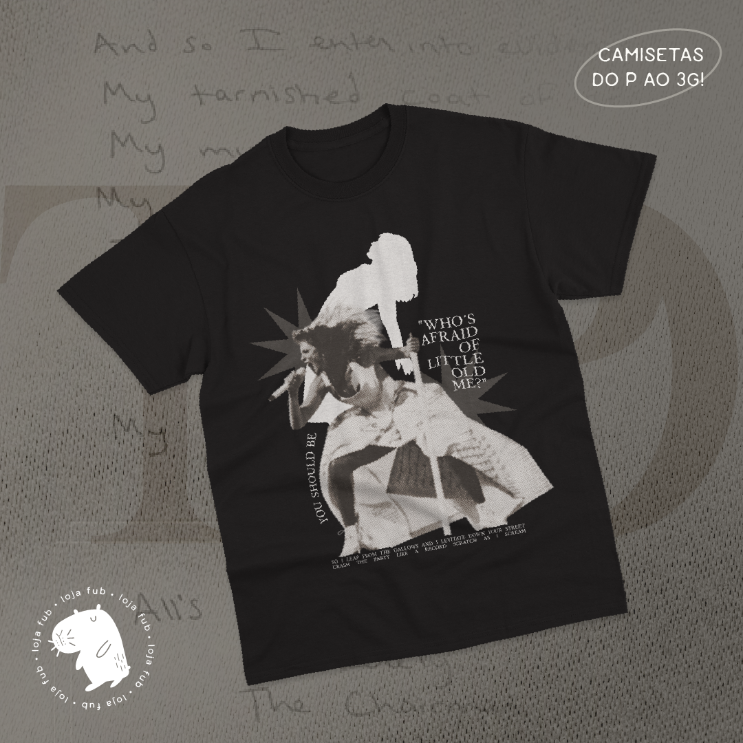 Nome do produto: Camiseta Whos Afraid Preto
