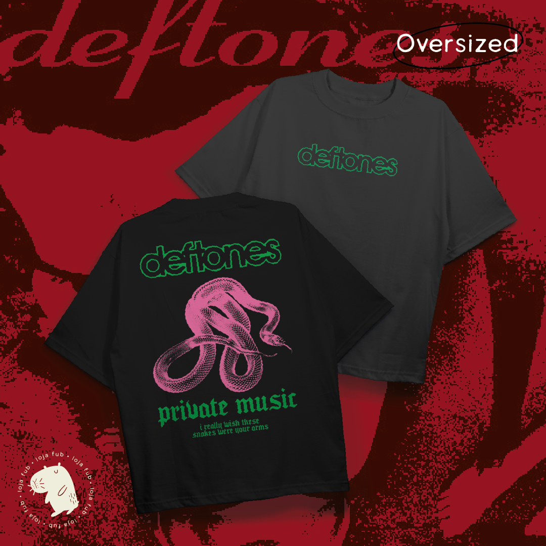 Nome do produto: Camiseta Oversized Private Music