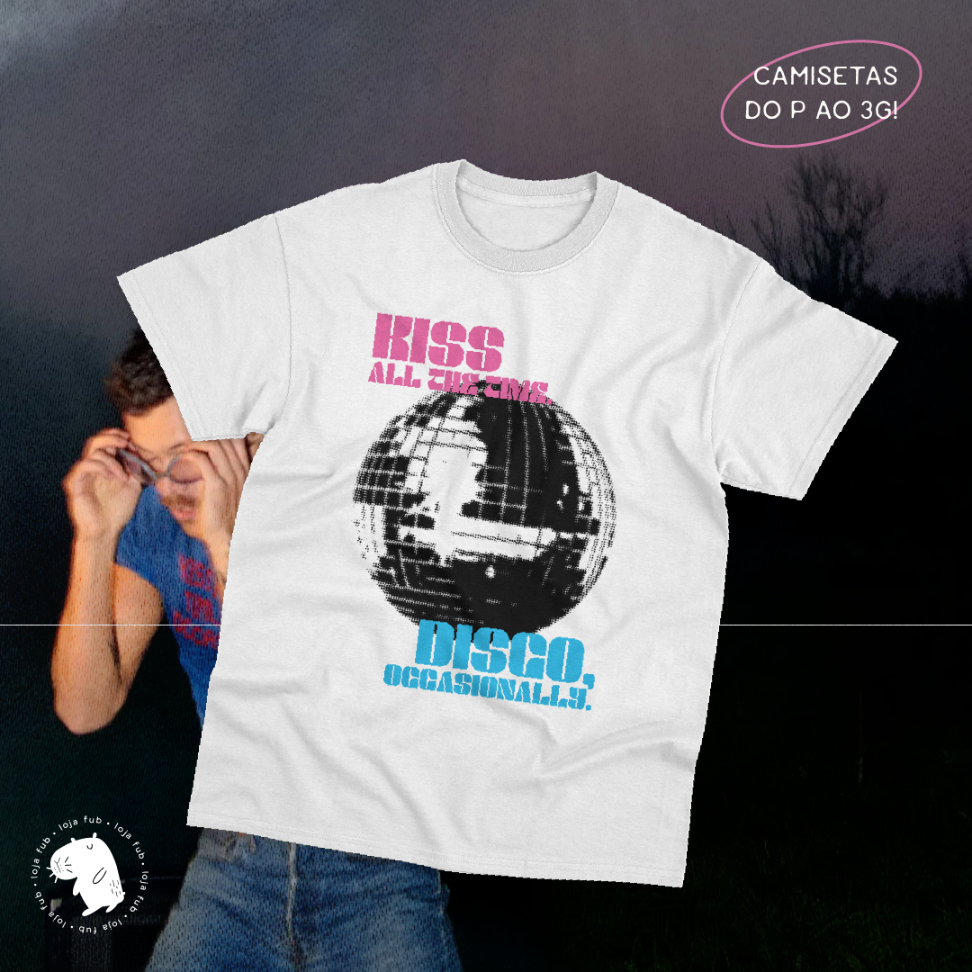 Nome do produto: Camiseta Kiss & Disco