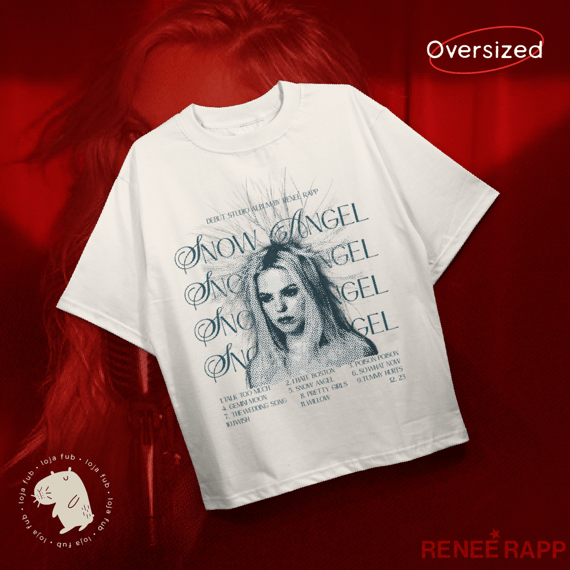 Camiseta Oversized Snow Angel Branca