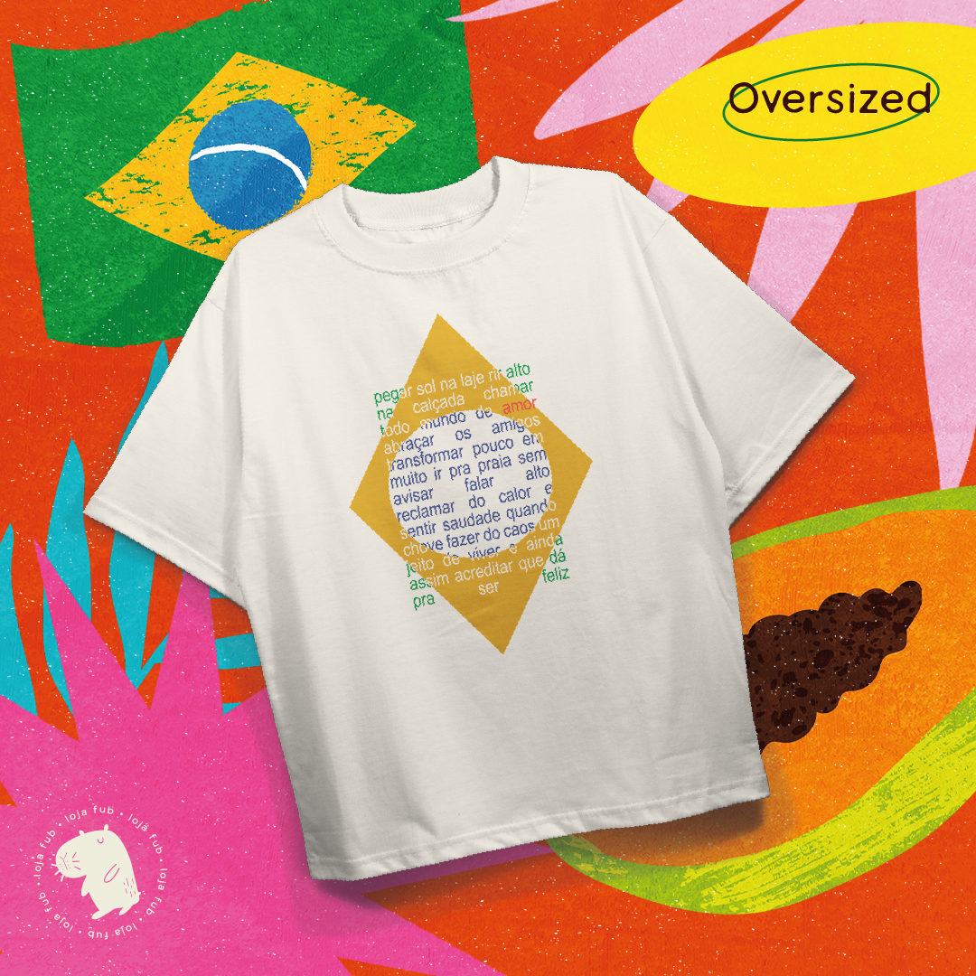 Nome do produto: Camiseta Oversized Amor