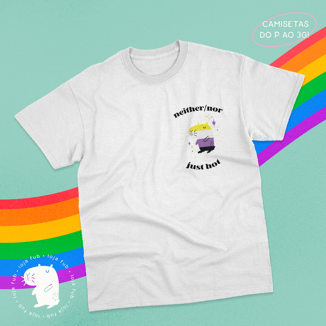 Nome do produto: Camiseta Pride Não-binárie